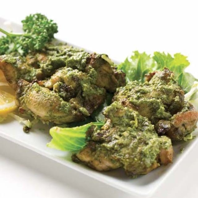 Hariyali Chicken Kebab.