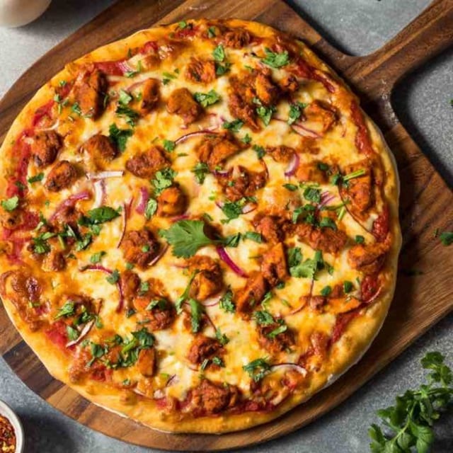 Chicken Tikka Pizza.