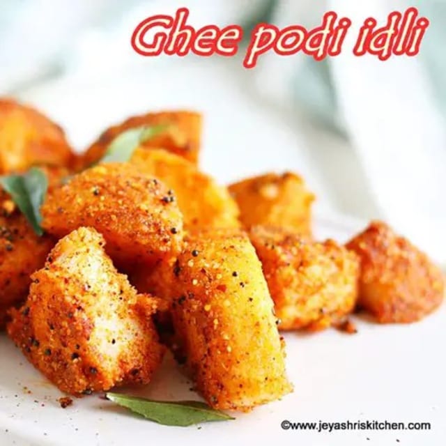 Ghee Podi Idly.