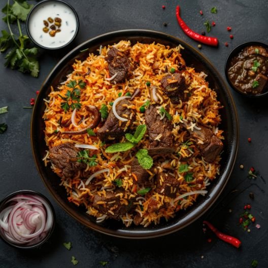 Mutton Fry Piece Biryani 1